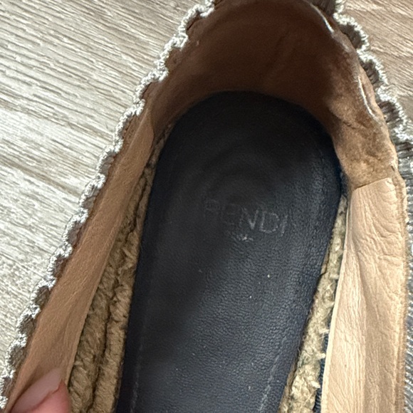 Fendi Striped Navy and White Espadrilles - Picture 7 of 10